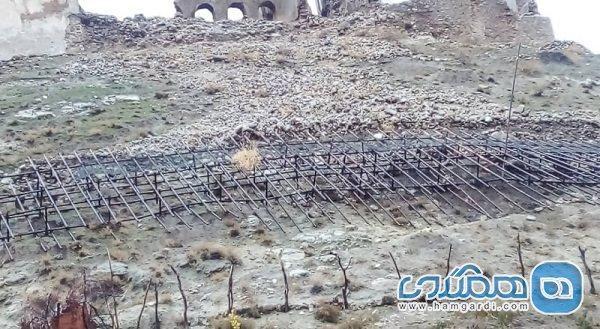 دیوار حفاظتی قلعه تاریخی دیشموک تخریب شد